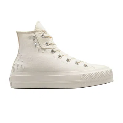 CONVERSE WMNS CHUCK TAYLOR ALL STAR LIFT PLATFORM HIGH 'PEARLS & STUDS - EGRET'