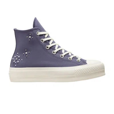 CONVERSE WMNS CHUCK TAYLOR ALL STAR LIFT PLATFORM HIGH 'PEARLS & STUDS - LAVENDER ASH'