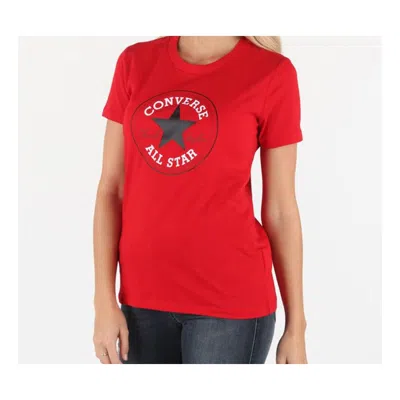 CONVERSE (WMNS) Converse All Star Round Neck Short Sleeve Red