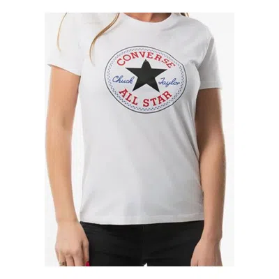 CONVERSE (WMNS) Converse All Star Round Neck Short Sleeve White