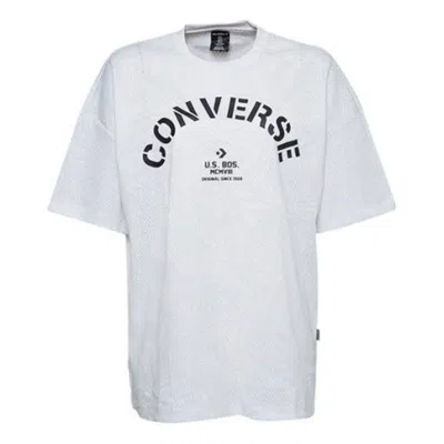CONVERSE (WMNS) Converse Areca Palm Mesh Boxy T-Shirt 'White Black'