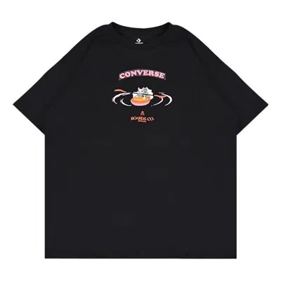 CONVERSE (WMNS) Converse Boards Co. Logo T-Shirt 'Black'