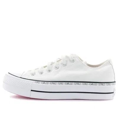 CONVERSE (WMNS) Converse Chuck Taylor All Star Lift Low Top White Sneakers