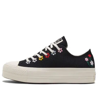 CONVERSE (WMNS) Converse Chuck Taylor All Star Lift Platform Low 'Floral Embroidery'