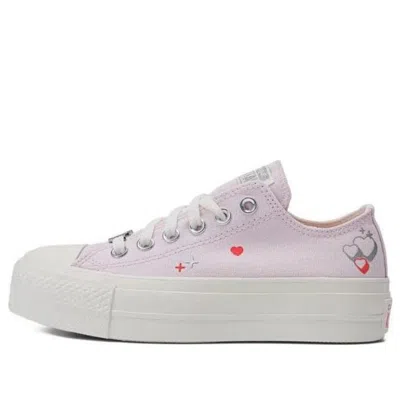 CONVERSE (WMNS) Converse Chuck Taylor All Star Lift Platform Y2K Heart Low Top 'Pale Pink'