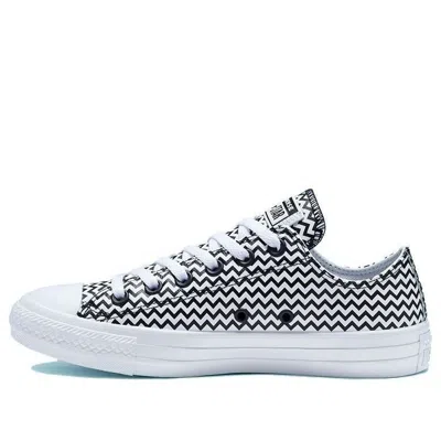 CONVERSE (WMNS) Converse Chuck Taylor All Star Mission-V Low Top Black White Wave Pattern 'Black White'