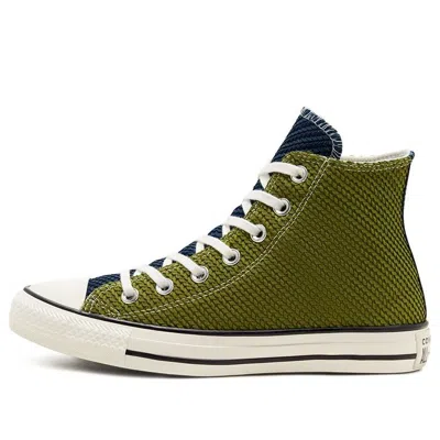 CONVERSE (WMNS) Converse Chuck Taylor All Star Runway Cable Yellow Green Hi Sneakers 'Green Yellow'