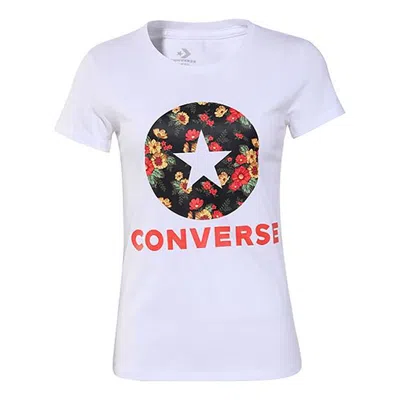 CONVERSE (WMNS) Converse Flowers Printing Short Sleeve White