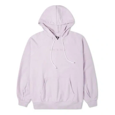 CONVERSE (WMNS) Converse Logo Embroidery Knitting Hoodie Purple