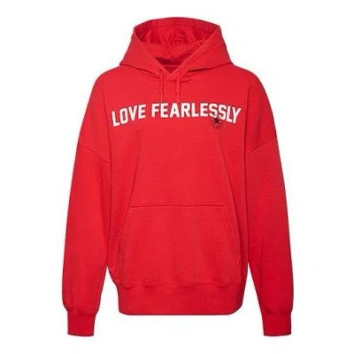 CONVERSE (WMNS) Converse Love The Progress 2.0 Oversized Pullover Hoodie 'Red'