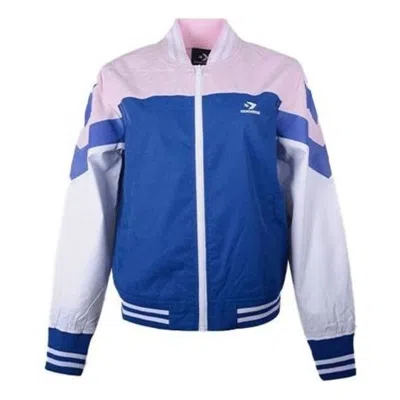 CONVERSE (WMNS) Converse Non-Padded Baseball Bomber 'Pink Blue White'