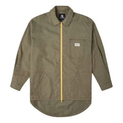 CONVERSE (WMNS) Converse Pocket Oversized Woven Shirt 'Olive Green'
