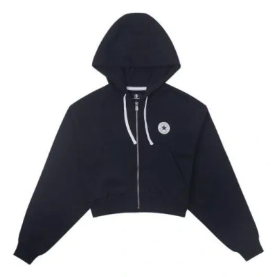 CONVERSE (WMNS) Converse Retro Chuck Full Zip Hoodie 'Black'