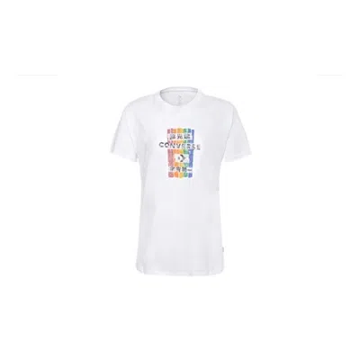 CONVERSE (WMNS) Converse Slim Fit Printing Short Sleeve White