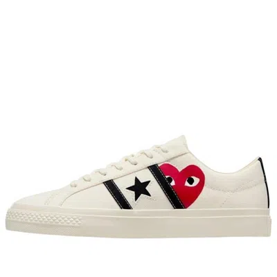 CONVERSE Converse x Comme des Garcons PLAY One Star Academy Pro 'Milk Black'