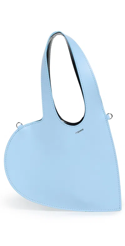COPERNI CROSSBODY BABY HEART TOTE BAG BLUE