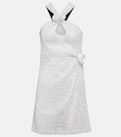 COPERNI EMBELLISHED HALTERNECK MINIDRESS