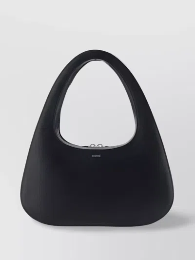 COPERNI LARGE CURVED HANDLE HOBO LEATHER SHOULDER BAG