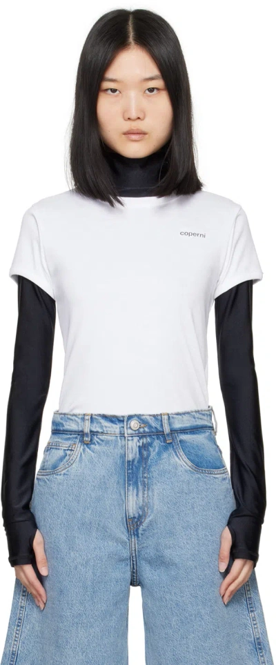 COPERNI WHITE PRINTED LOGO T-SHIRT