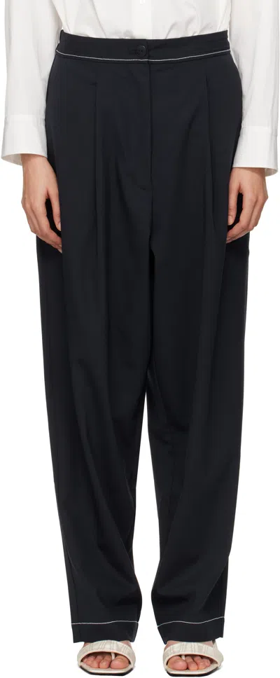 CORDERA NAVY TAILORING STITCH TROUSERS