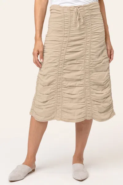 CORE BY XCVI DOUBLE SHIRRED PANEL SKIRT