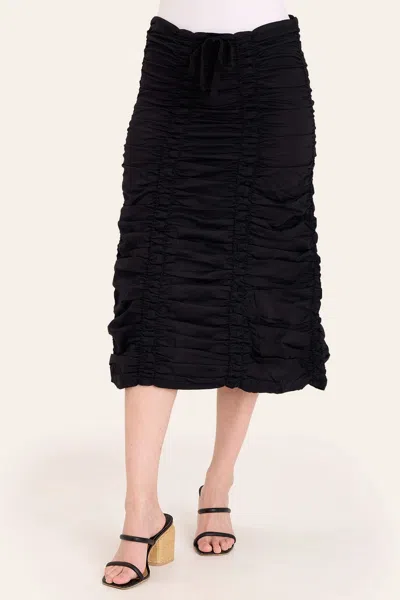 CORE BY XCVI DOUBLE SHIRRED PANEL SKIRT