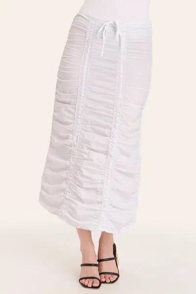 CORE BY XCVI DOUBLE SHIRRED PANEL SKIRT