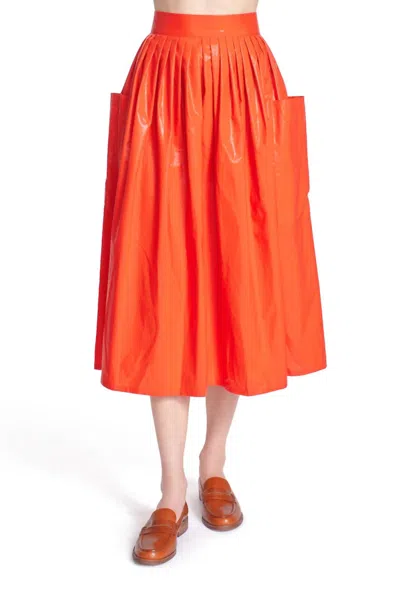 COREY LYNN CALTER CECE MIDI SKIRT IN FLAME
