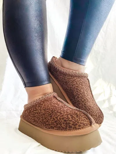 CORKYS FOOTWEAR PILLOW TALK IN LEOPARD SLIDES