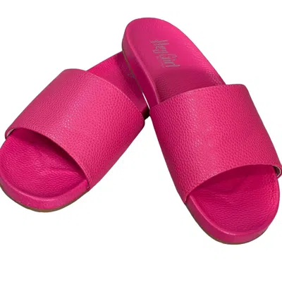 CORKYS FOOTWEAR WOMEN'S BACKYARD SLIDE SANDAL IN PINK