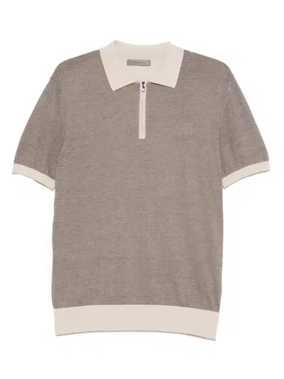 CORNELIANI KNITTED POLO SHIRT