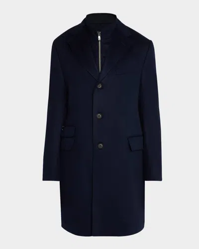 CORNELIANI MEN'S WOOL ID TOPCOAT