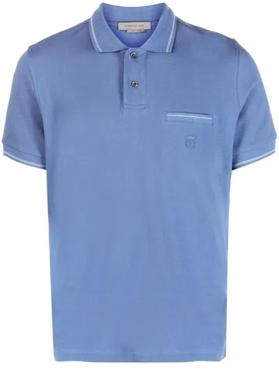 CORNELIANI SHORT-SLEEVE COTTON POLO SHIRT