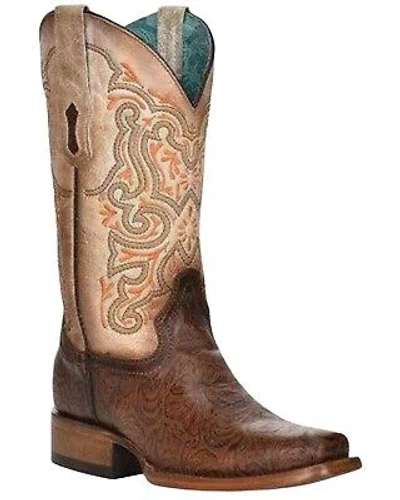 CORRAL BOOTS CORRAL WOMEN'S FLORAL WESTERN BOOT - SQUARE TOE - Z5126