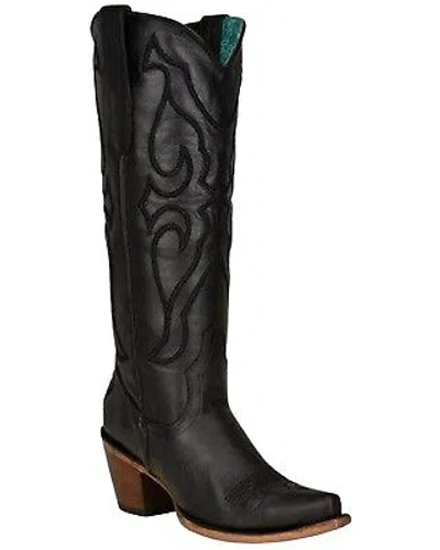 CORRAL BOOTS CORRAL WOMEN'S MATCHING STITCH PATTERN AND INLAY TALL WESTERN BOOT SNIP TOE -