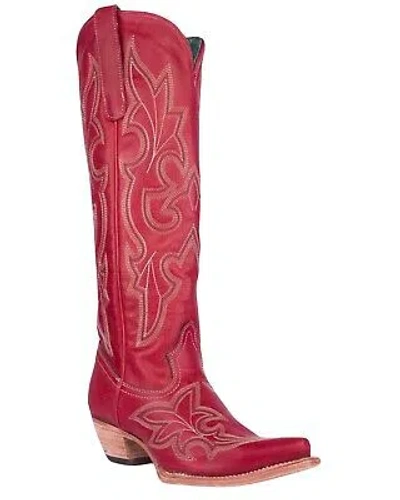 CORRAL BOOTS CORRAL WOMEN'S TALL WESTERN BOOT - SNIP TOE RED 7 M