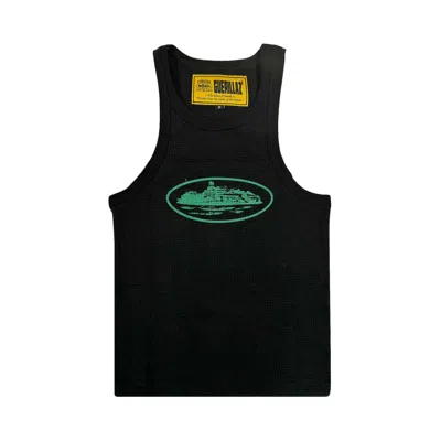 CORTEIZ CORTEIZ ALCATRAZ TANK TOP 'BLACK/GREEN' | MEN'S SIZE M