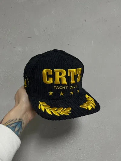 CORTEIZ X DEADSTOCK CORTEIZ X SOHO YACHT CLUB CORDUROY SNAPBACK HAT BLACK