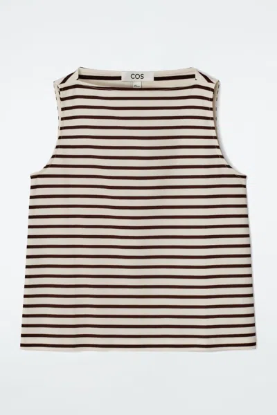 COS BOAT-NECK TANK TOP