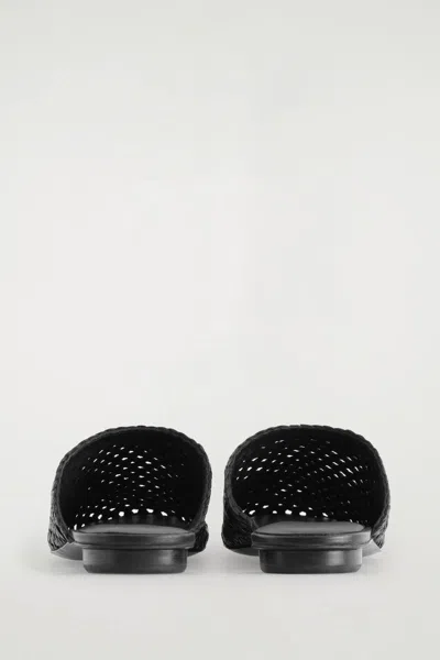 COS BRAIDED LEATHER MULES