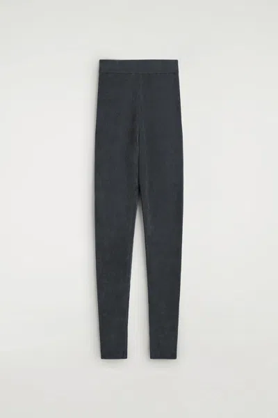 COS CHENILLE-KNIT LEGGINGS