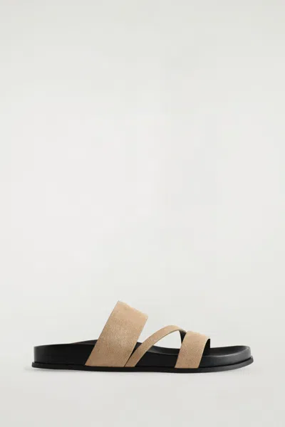 COS MULTI-STRAP SUEDE SANDALS