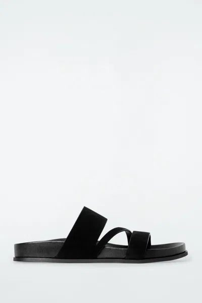 COS MULTI-STRAP SUEDE SANDALS
