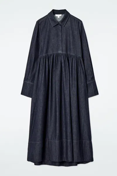 COS OVERSIZED DENIM SHIRT DRESS