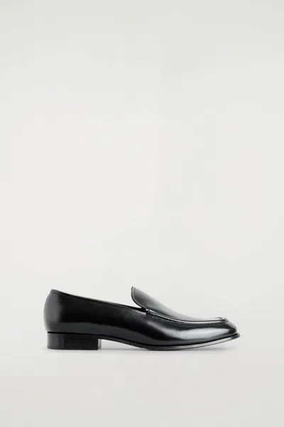 COS POLISHED-LEATHER LOAFERS