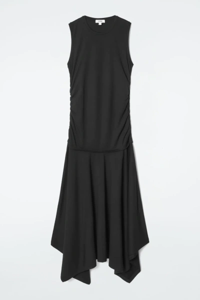 COS RUCHED JERSEY MAXI DRESS