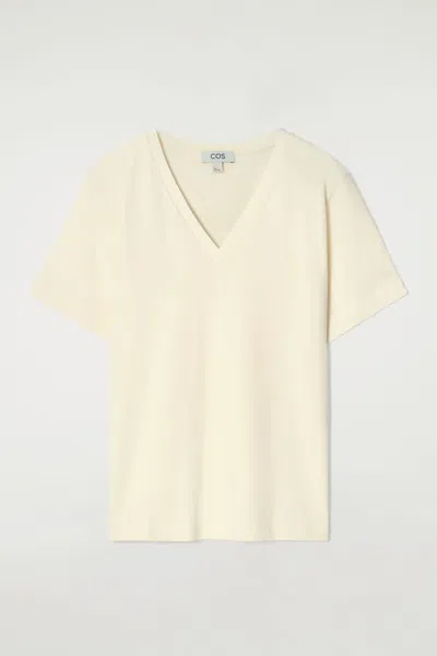 COS V-NECK COTTON T-SHIRT