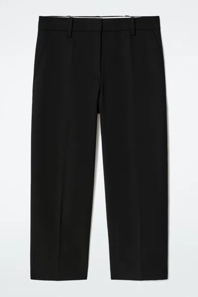 COS WOOL-BLEND CAPRI TROUSERS