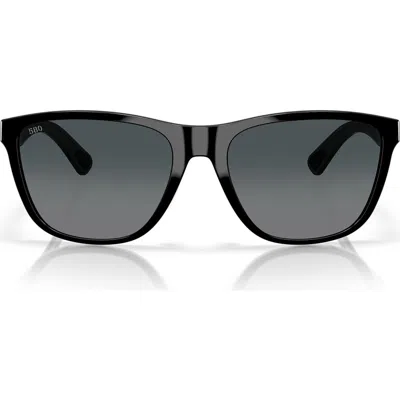 COSTA DEL MAR COSTA DEL MAR 57MM POLARIZED RECTANGULAR SUNGLASSES