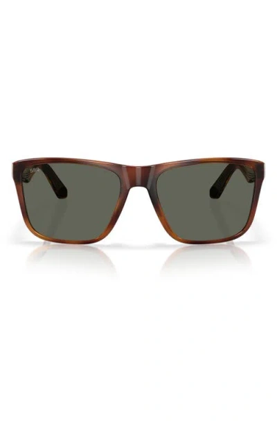 COSTA DEL MAR COSTA DEL MAR 59MM POLARIZED RECTANGULAR SUNGLASSES
